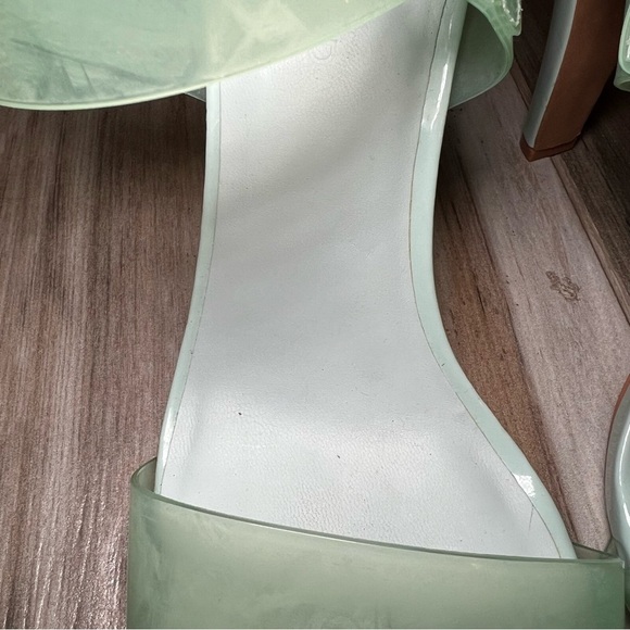 Karl Lagerfeld Paris Cieone Sandal Heels Mint Julep Womens 10M Adjustable Strap - Picture 9 of 14